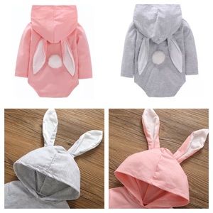 Baby’s Hooded Bunny Bodysuit